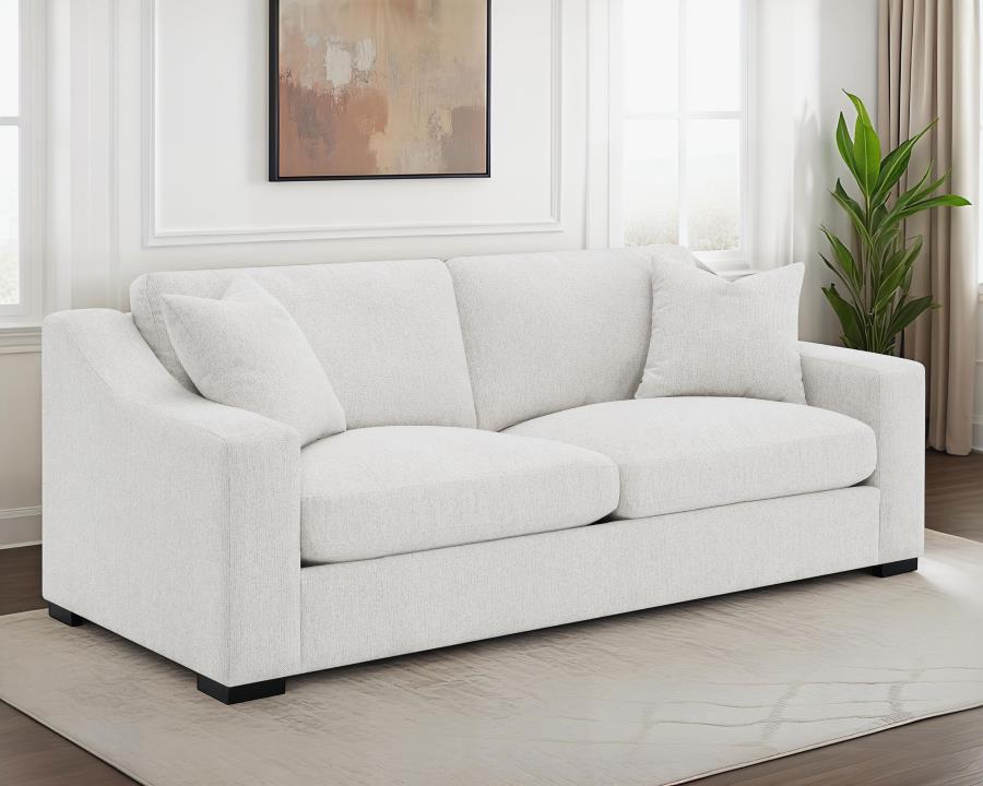 Ashlyn Upholstered Sloped Arm Sofa Sand