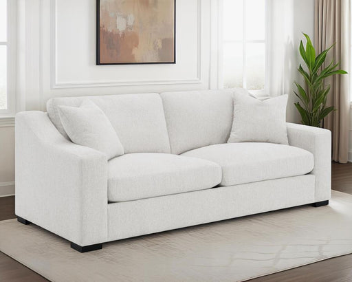 Ashlyn Upholstered Sloped Arm Sofa Sand
