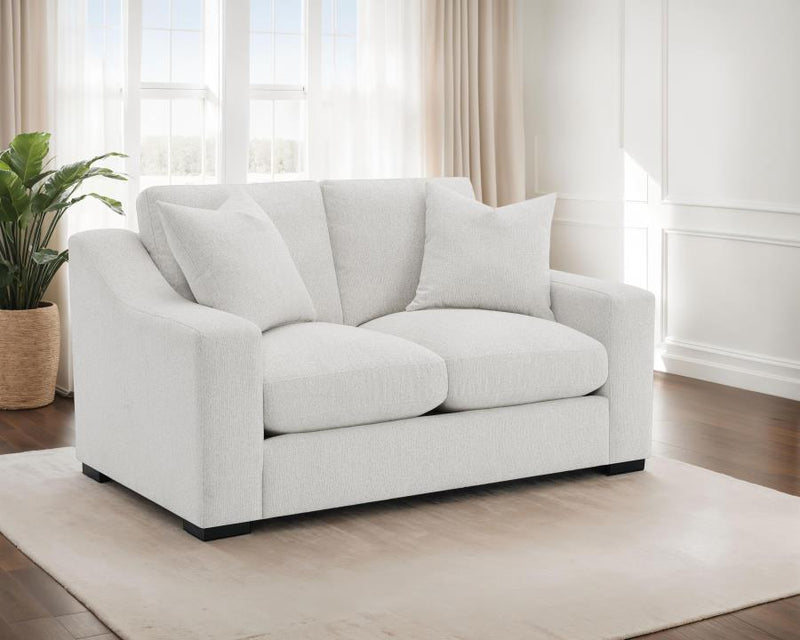 Ashlyn Upholstered Sloped Arm Loveseat Sand