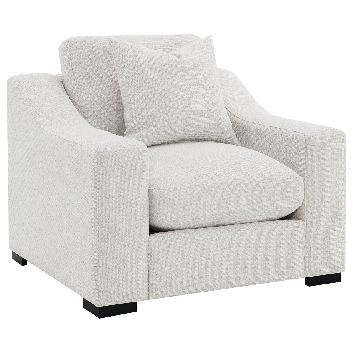 Ashlyn Upholstered Sloped Arm Accent Chair