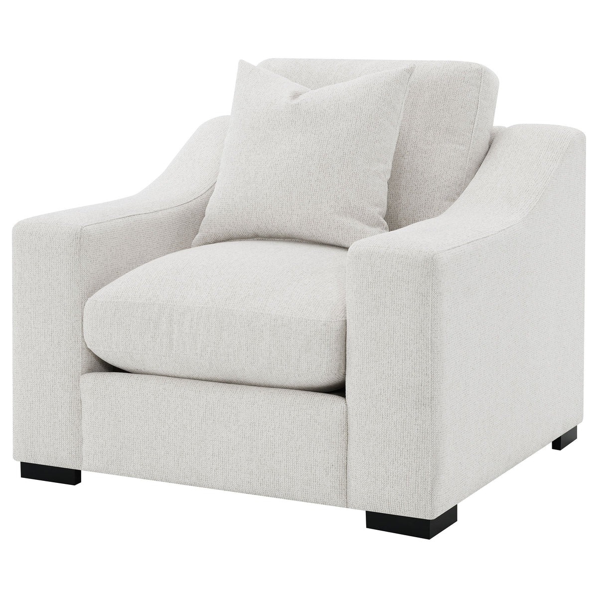 Ashlyn Upholstered Sloped Arm Accent Chair