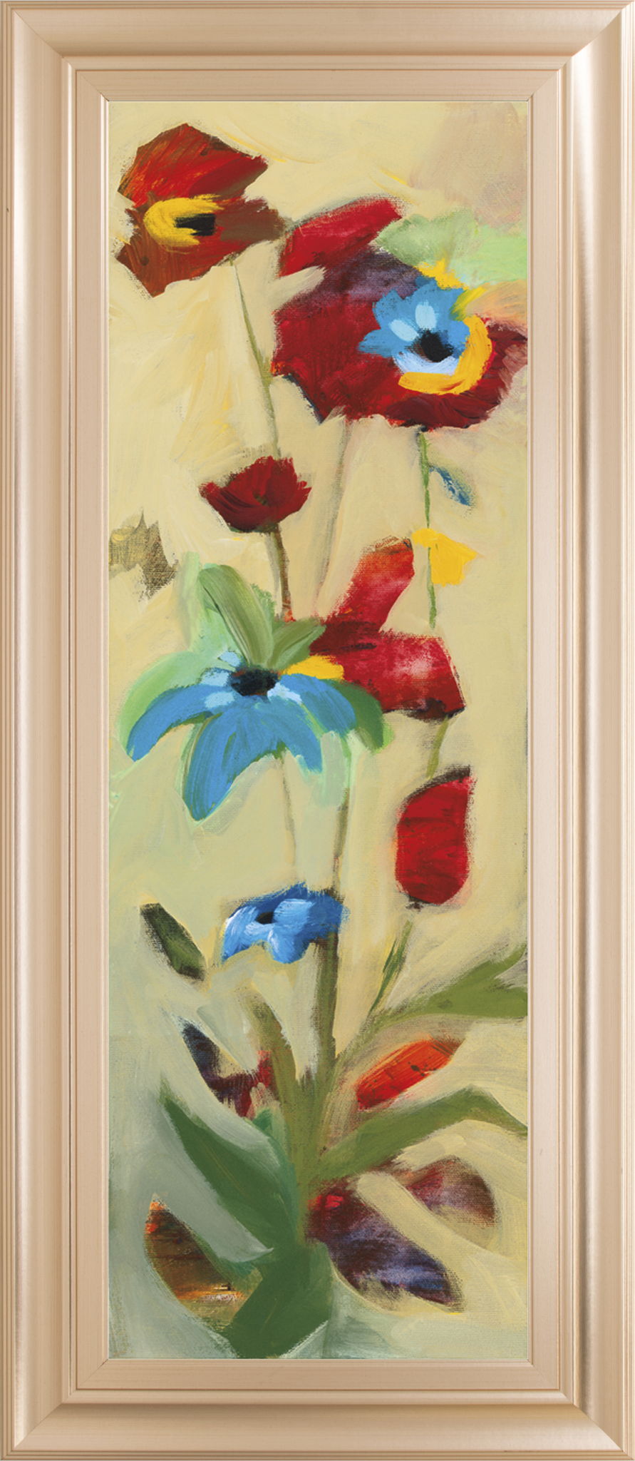 Wildflower Il By Jennifer Zybala - Framed Print Wall Art - Beige
