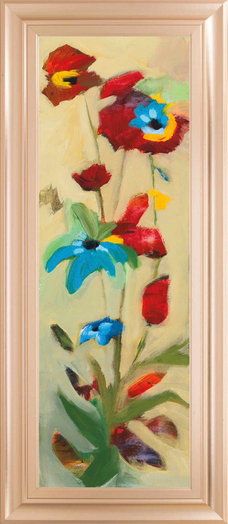 Wildflower Il By Jennifer Zybala - Framed Print Wall Art - Beige