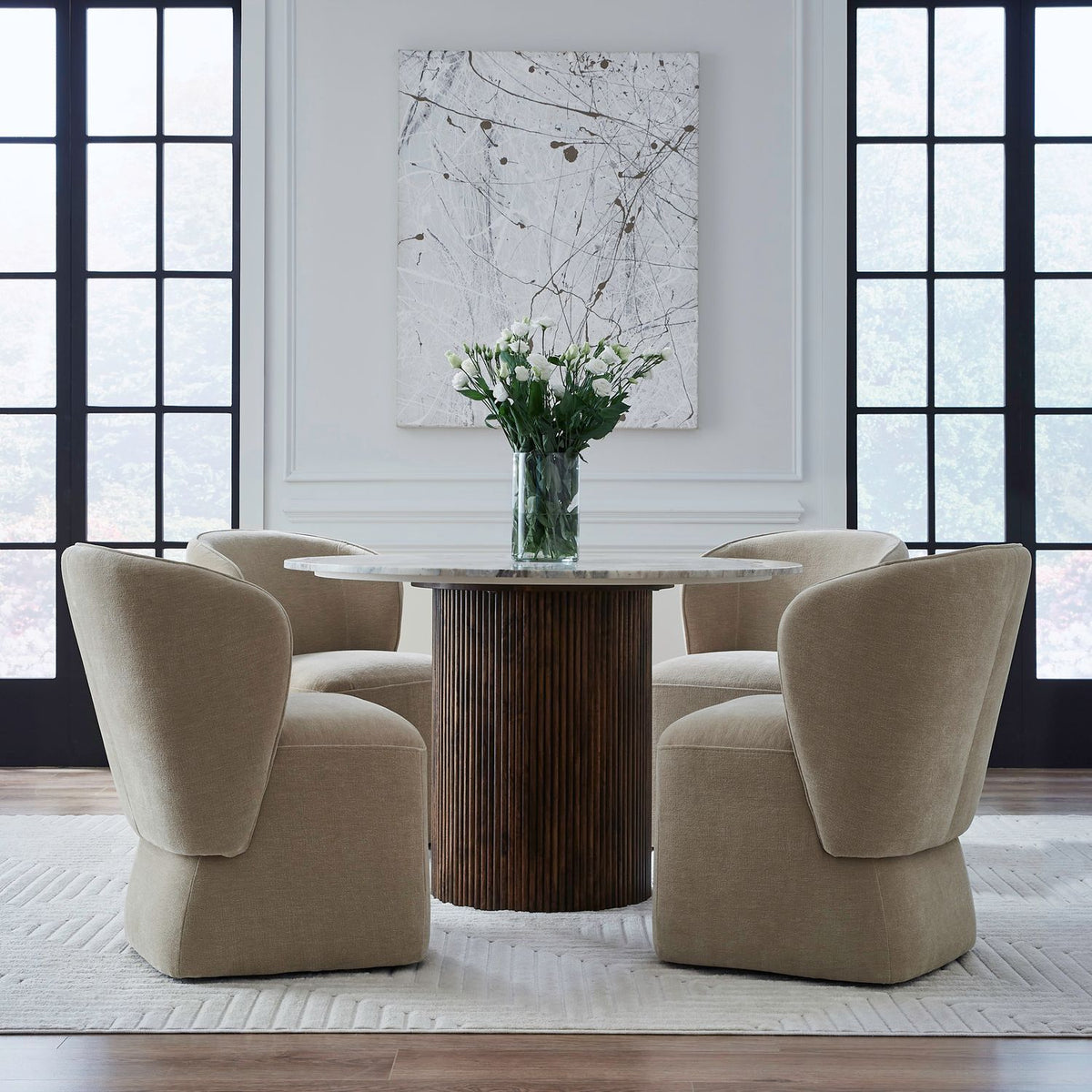 Accent Dining - Dining Chair With Casters