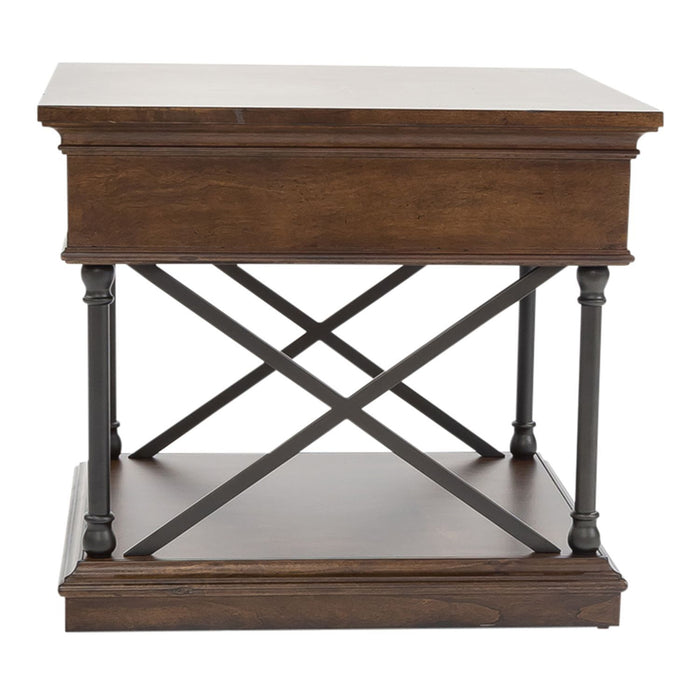Tribeca - Drawer End Table - Dark Brown
