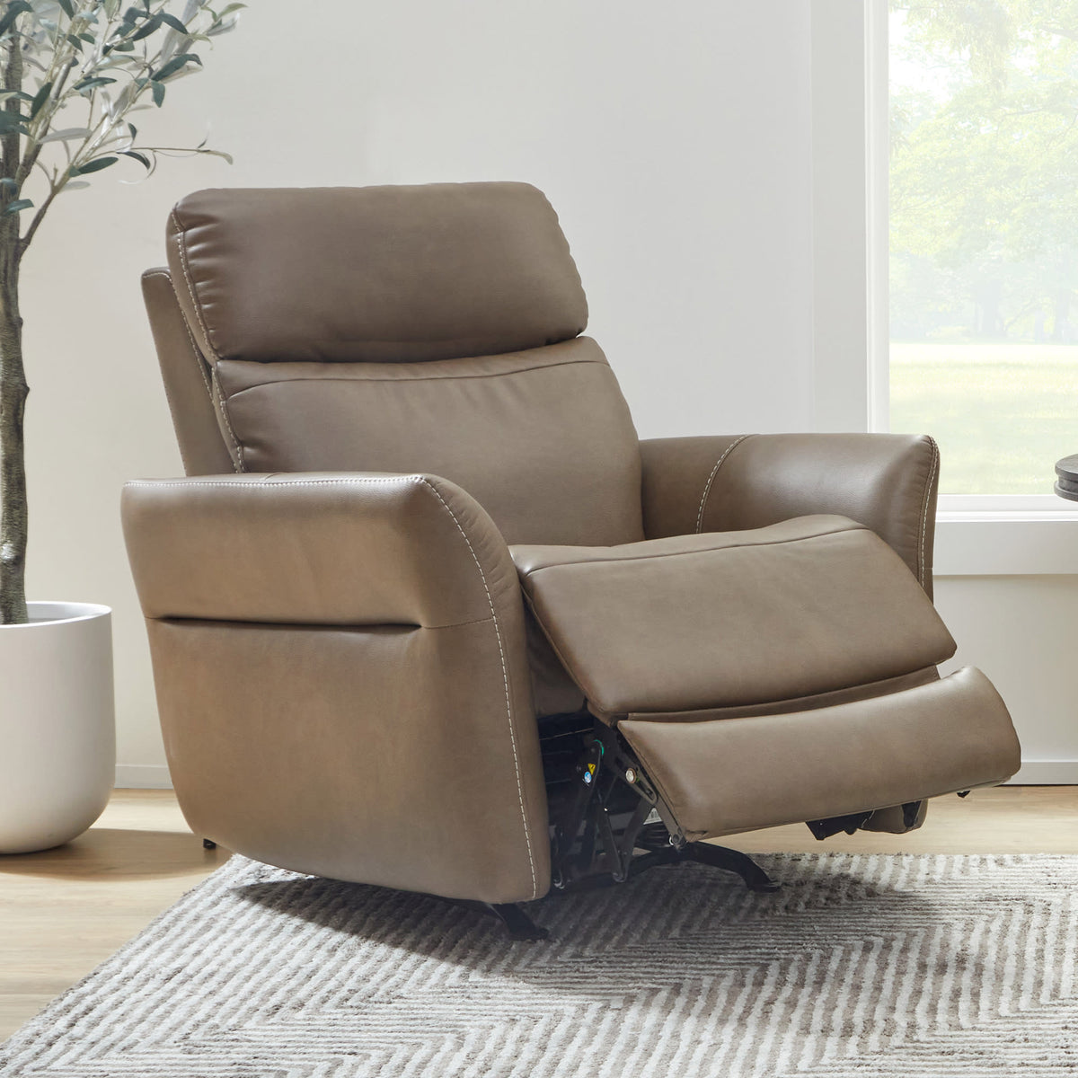 Flexsteel Artemis Power Rocking Recliner with Power Headrest, Lumbar, Heat & Massage