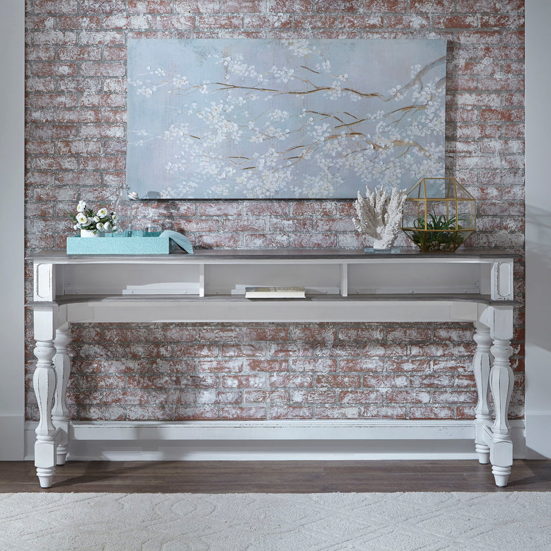 Magnolia Manor - Console Bar Table - Antique White
