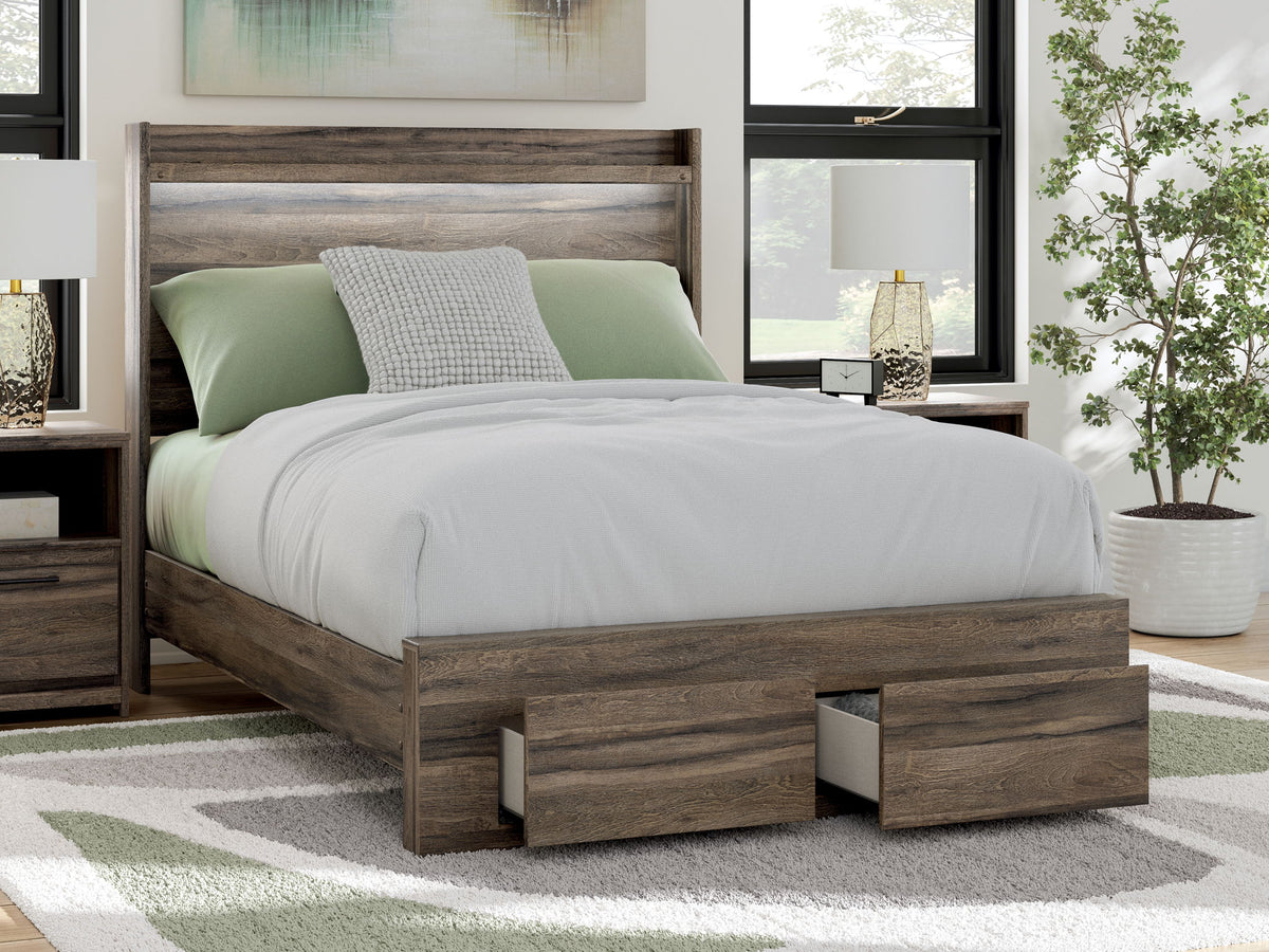 Elbrim - Panel Storage Bed