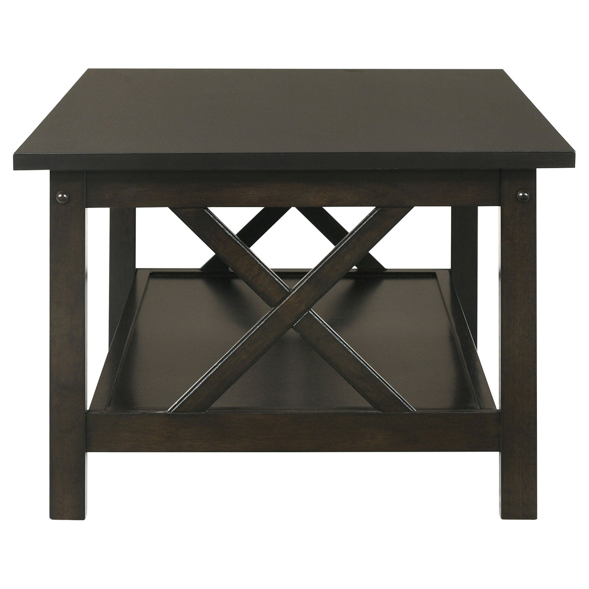 Rachelle 3-piece Rectangular Coffee Table Set Deep Merlot