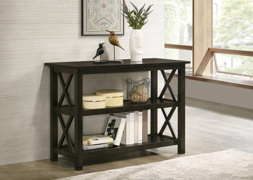 Rachelle 2-shelf Wood Entryway Console Table Deep Merlot Default Title