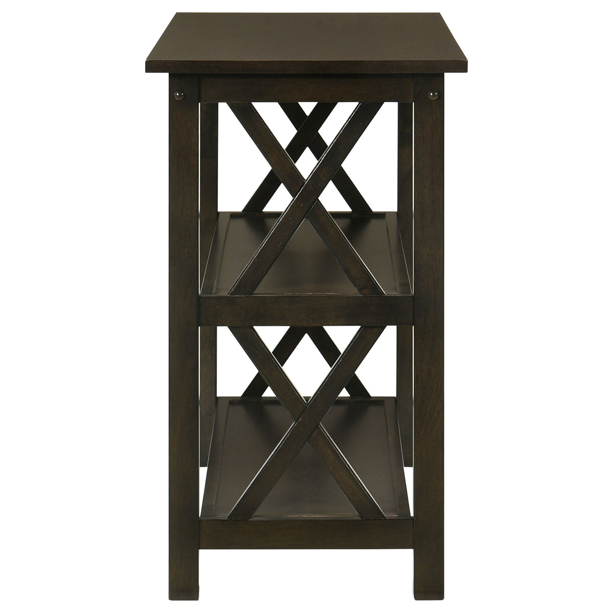 Rachelle 2-shelf Wood Entryway Console Table Deep Merlot