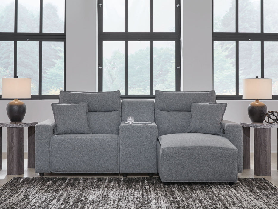 ModMax II - Salt And Pepper - Reclining Sectional