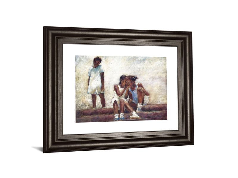Secrets By Sharon Wilson - Framed Print Wall Art - Beige