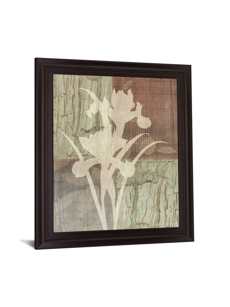Faded Orchid Fields - 28" x 34" Framed Wall Art - Beige