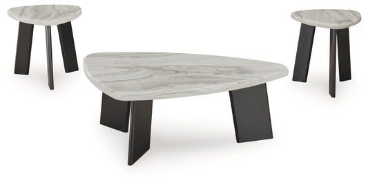 Lilyberg - Occasional Table Set (Set of 3) - Gray / Black