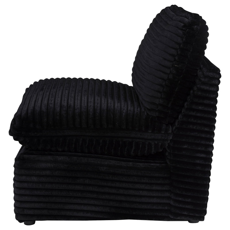 Collins Modular Armless Chair Black