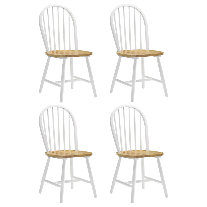 Cinder Wood Dining Side Chair White (Set of 4)