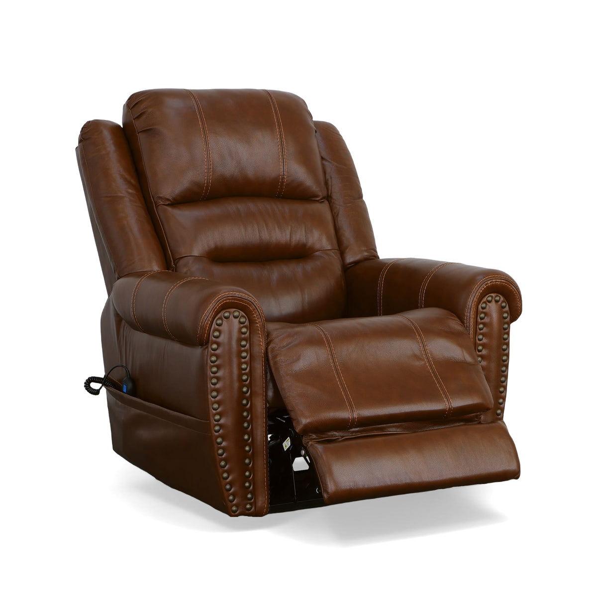 Flexsteel Oscar Power Lift Recliner with Right-Hand Control & Power Headrest
