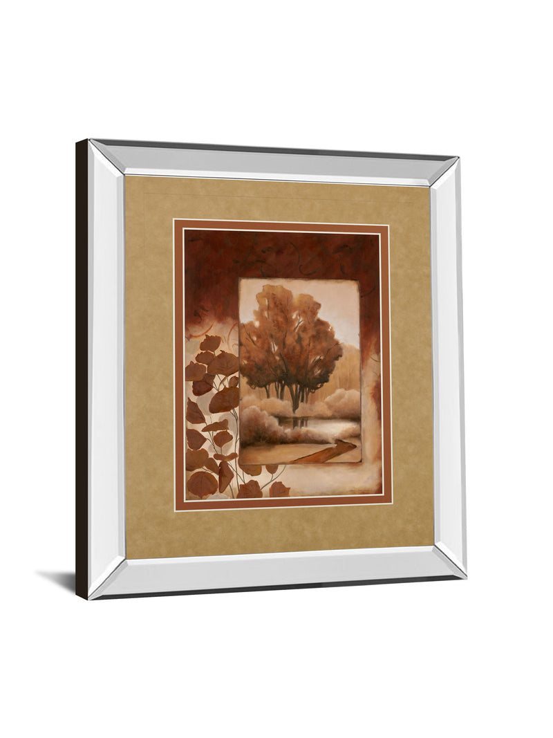 Mirrored Frame Fall Vignette I By Carol Robinson - Light Brown