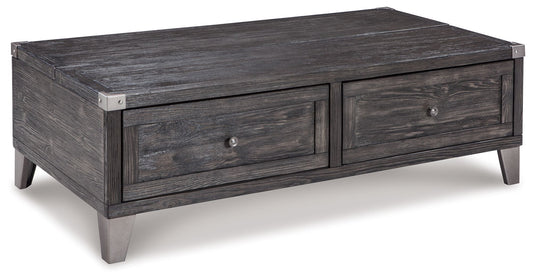 Todoe - Lift Top Cocktail Table - Dark Gray