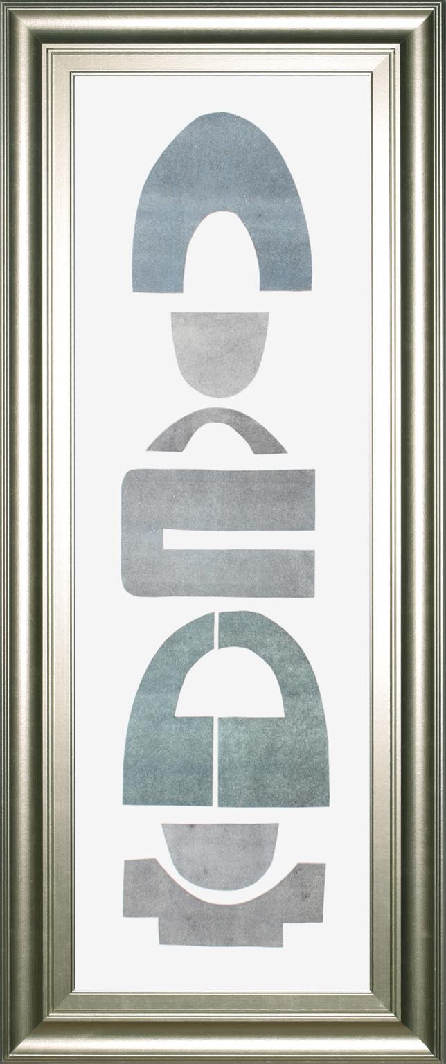 18x42 Neutral Totems VII By Rob Delamater - Silver