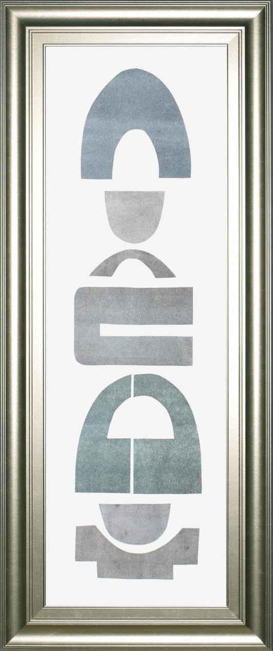 18x42 Neutral Totems VII By Rob Delamater - Silver