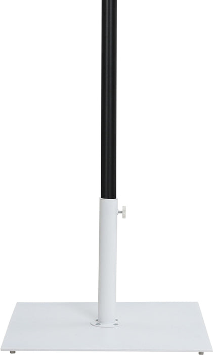 Amalfi - Aluminum Patio Umbrella - White Base / Black Pole