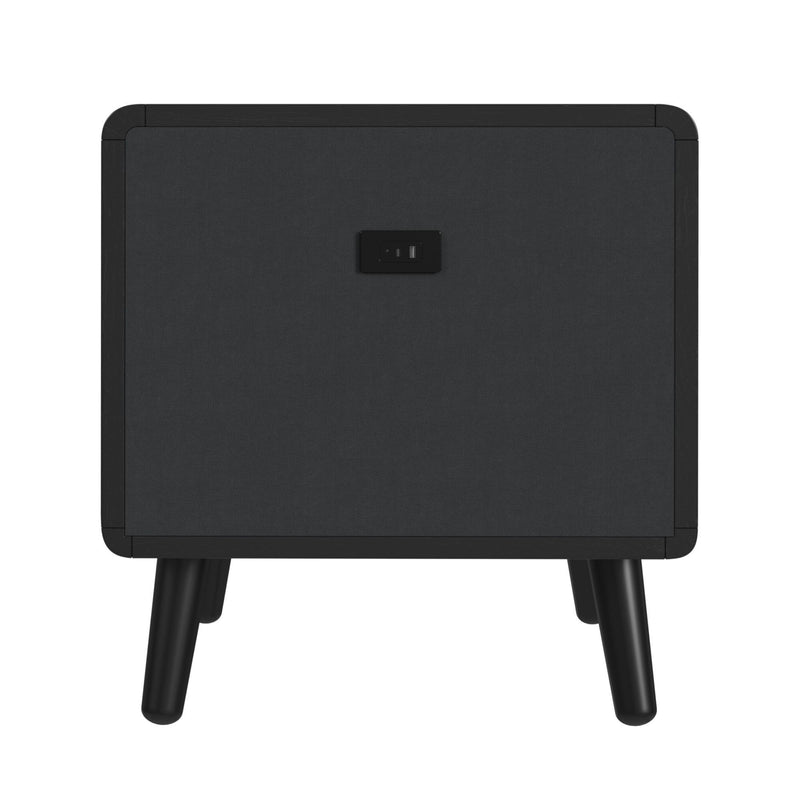 Halo - Square Smart End Table - Black