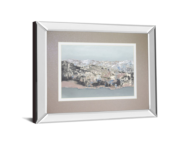 Terrain By Caroline -Mirror Framed Print Wall Art - Dark Gray