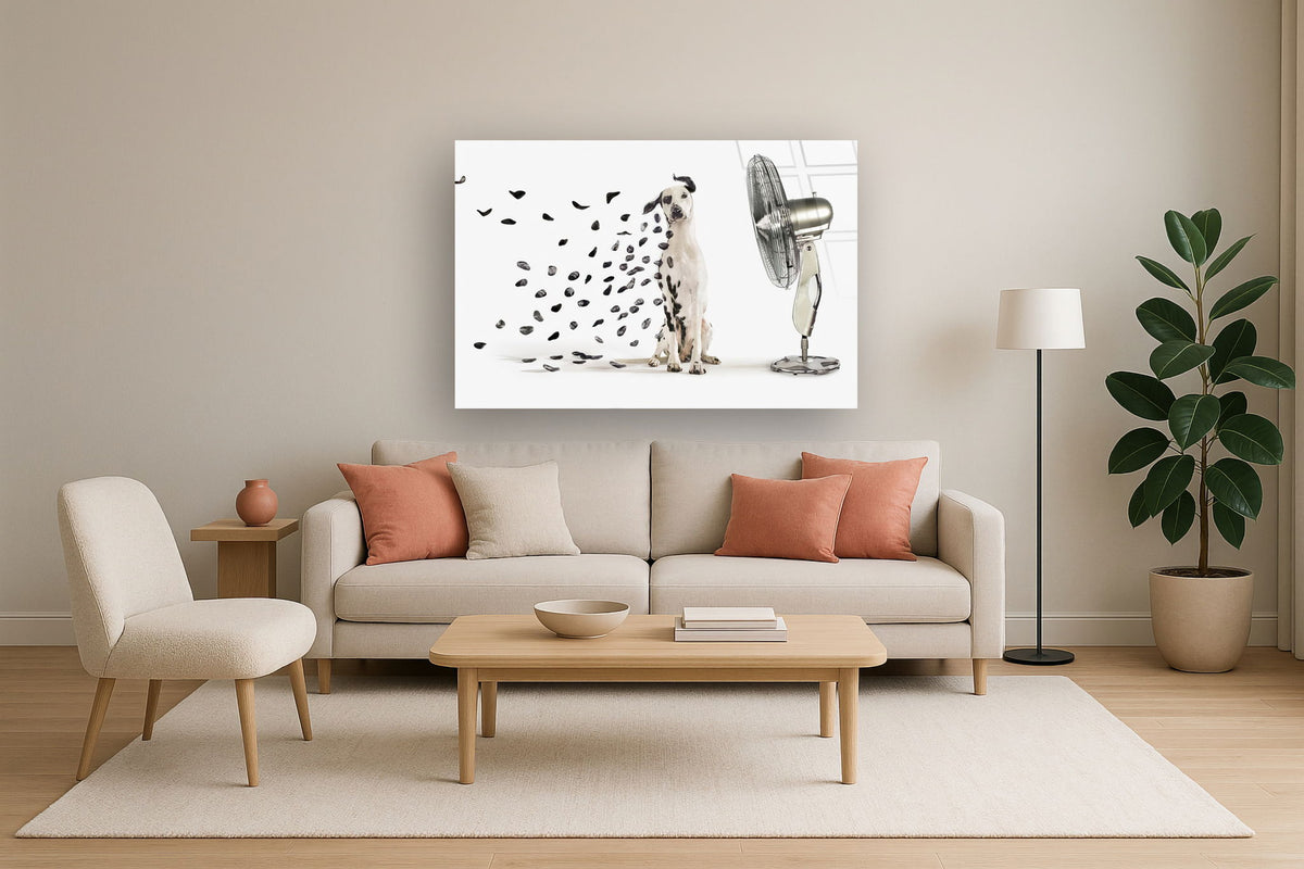 Tempered Glass With Foil - Dalmation - Gray