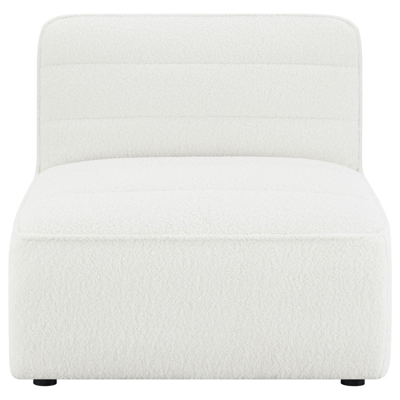 Sunny Upholstered Armless Chair Natural
