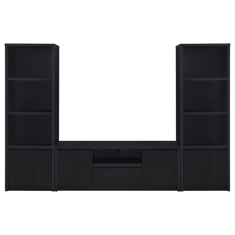 Winfield 3-piece Entertainment Center 60-inch TV Stand Black