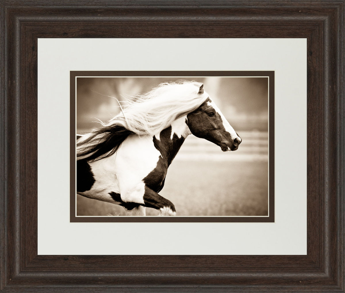 Gypsies Pride By Carol Walker - Framed Print Wall Art - Light Brown