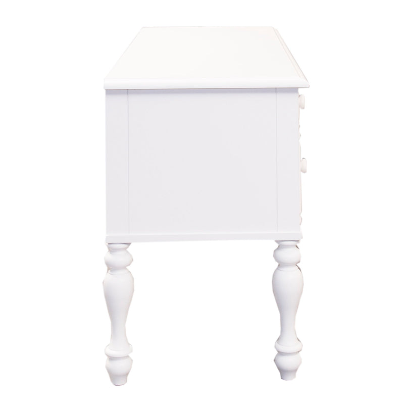 Summer House - Wood Vanity Desk - Oyster White