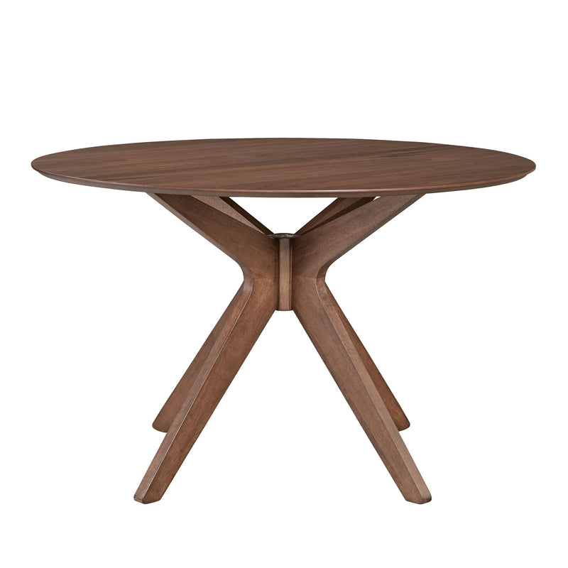 Space Savers - 5 Piece Pedestal Table Set - Walnut