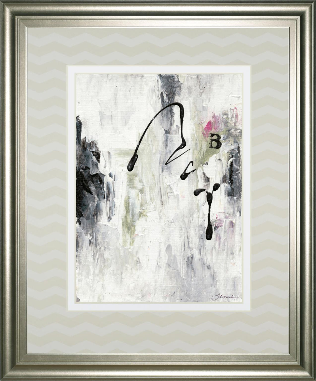 34x40 Magic Energy II By Joyce Combs - Silver