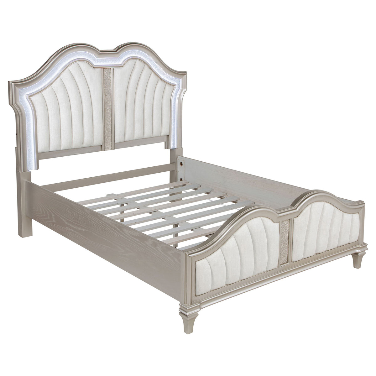 Evangeline 5-piece Queen Bedroom Set Silver Oak