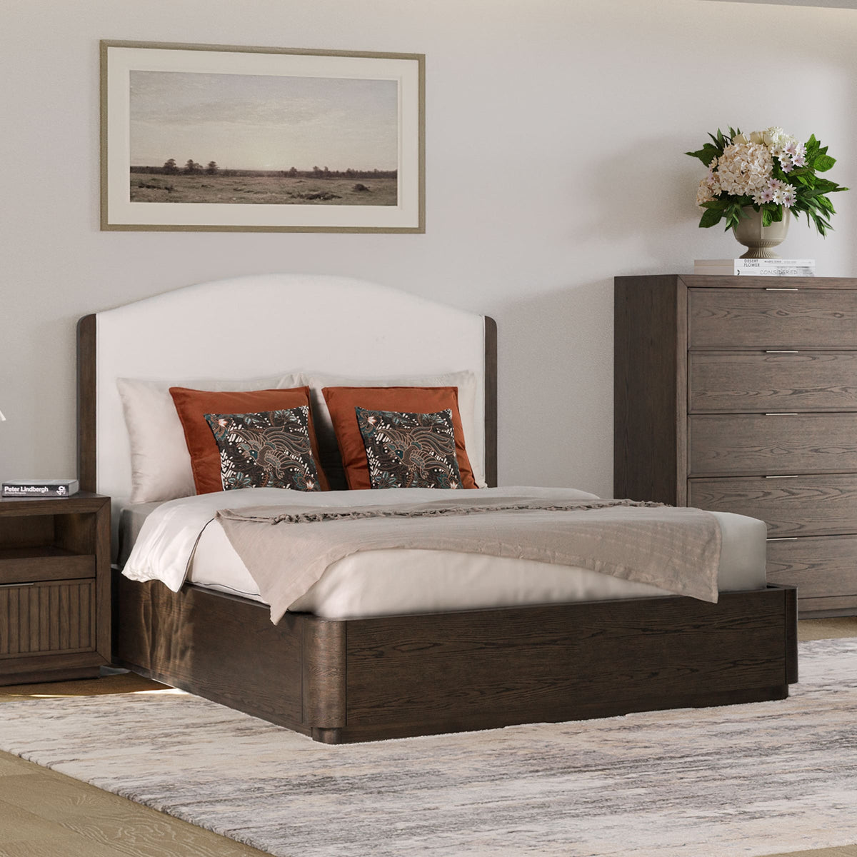 Flexsteel Athens Queen Upholstered Bed