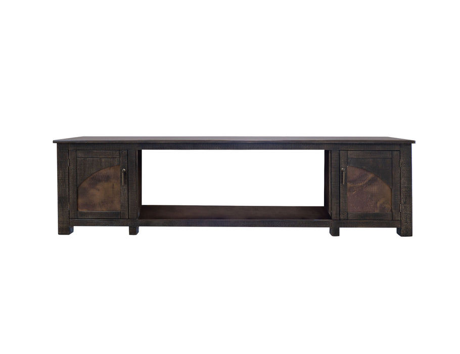 Blackburn - 93" Electric Fireplace - Dark Brown