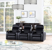 Cyrus Upholstered Home Theater Storage Wedge Console