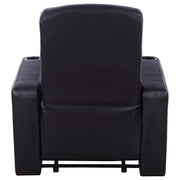 Cyrus Upholstered Home Theater Storage Wedge Console