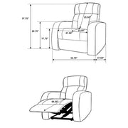 Cyrus Upholstered Home Theater Storage Wedge Console