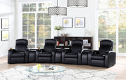 Cyrus Upholstered Home Theater Storage Wedge Console