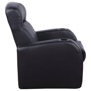 Cyrus Upholstered Home Theater Storage Wedge Console
