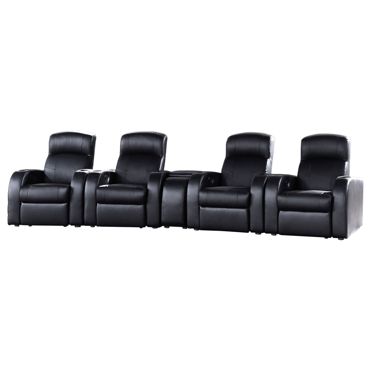 Cyrus Upholstered Home Theater Storage Wedge Console