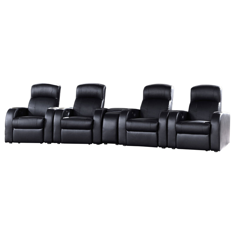 Cyrus Upholstered Home Theater Storage Wedge Console