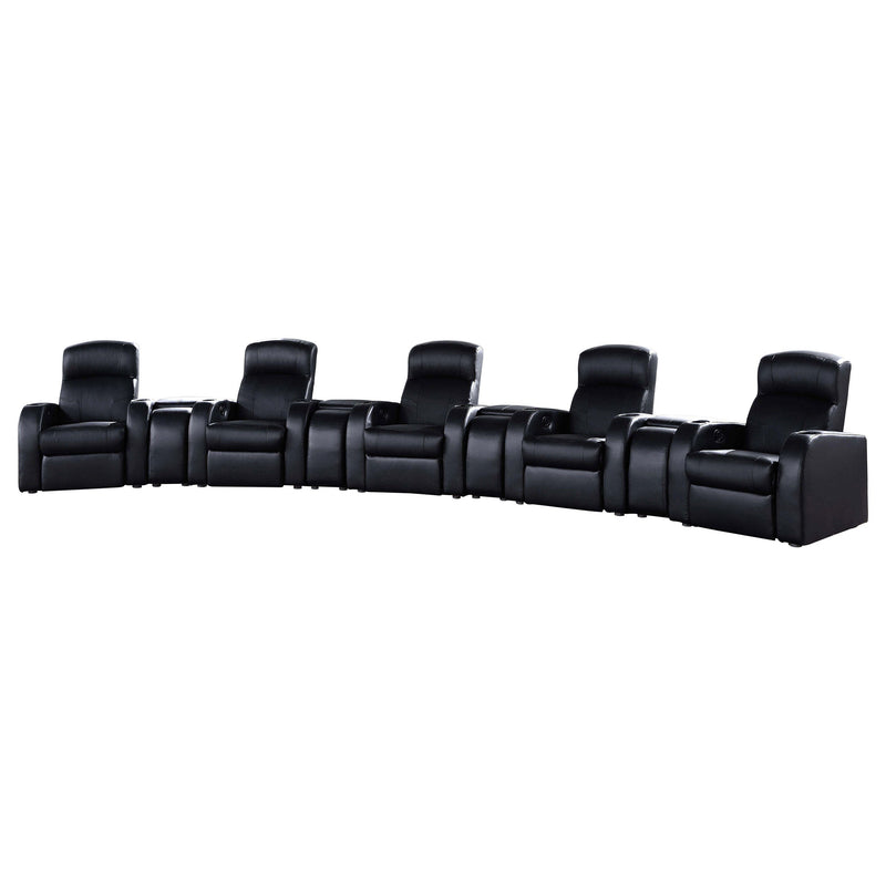 Cyrus Upholstered Home Theater Storage Wedge Console