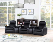 Cyrus Upholstered Home Theater Storage Wedge Console