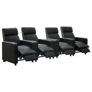 Toohey Upholstered Home Theater Storage Wedge Console