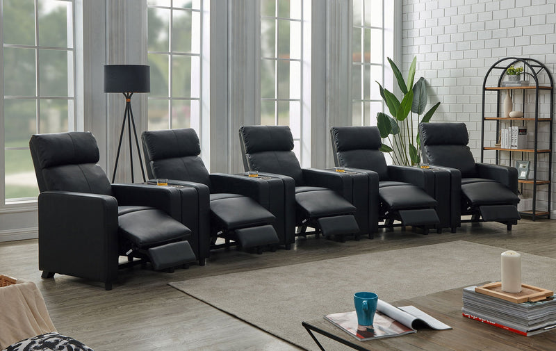 Toohey Upholstered Home Theater Storage Wedge Console